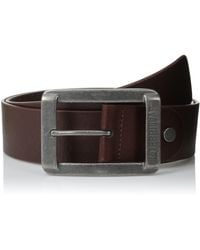 caterpillar leather belt