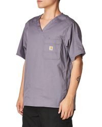 Carhartt - Mens Slim Fit 6 Pkt Top Medical Scrubs Shirt - Lyst