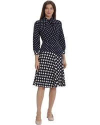 Maggy London - Sophisticated Twist Neck Detail Dress Workwear Office Career Occasion Event Guest Of - Lyst