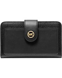 Michael Kors - Mk Charm Medium Tab Pocket Bifold - Lyst