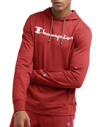 Champion - , Midweight, Soft And Comfortable T-shirt Hoodie For , Autumn Clay Script, Small - Lyst