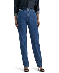 Lee Jeans - Relaxed Fit Side Elastic Tapered-Leg Jeans - Lyst