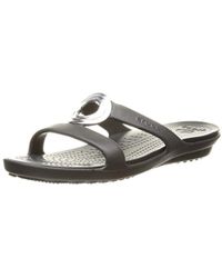 crocs sanrah black