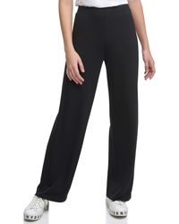 DKNY - Sportswear Womens Pull On Wide Leg Pant - Lyst