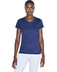 American Apparel Womens Power Wash Fitted Short Sleeve T-Shirt