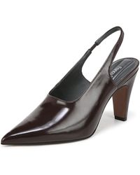 Franco Sarto - S Sorrento Pointed Toe Slingback Pump Castagno Brown Glossy 10 M - Lyst