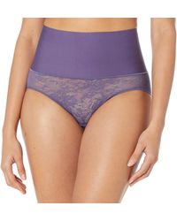 Maidenform - , Firm Control Shapewear, Smoothing Panty, Tame Your Tummy Toning Brief Underwear, Purple Aura Lace, Xx-large - Lyst