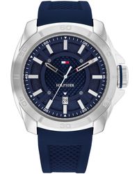 Tommy Hilfiger - 3h Quartz Watch - Durable Silicone Wristwatch For - Water Resistant Up To 5 Atm/50 Meters - Premium Fashion Timepiece - Bold - Lyst
