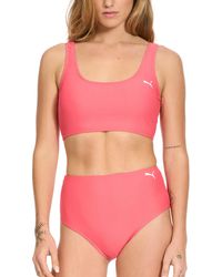 PUMA - Bikini Top & Bottom Swimsuit Set - Lyst