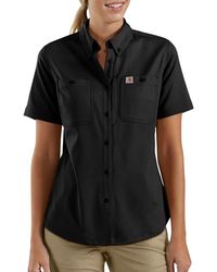 Carhartt - Womens Rugged Professional Short Sleeve Work Utility Button Down Shirt - Lyst