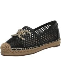 Sam Edelman - Khiara Espadrille Black Raffia 5 Medium - Lyst