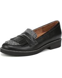 Naturalizer - Pacey Loafer Black Tweed 9 W - Lyst