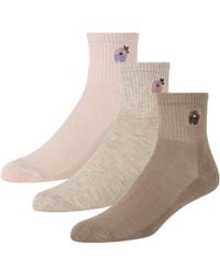Ted Baker - 3 Pack High Quarter Crew Socks - Lyst