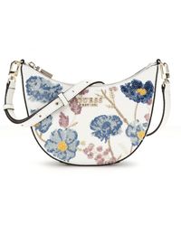 Guess - Zaria Mini Top Zip Shoulder Bag - Lyst