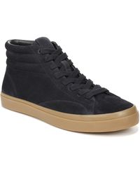 Vince - S Sefton High Top Sneakers Night Blue Suede 7.5 M - Lyst