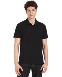 Calvin Klein - Micro Waffle Polos Black - Lyst