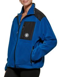 DKNY - Sport Full Zip Hybrid Polar Fleece Jacket - Lyst