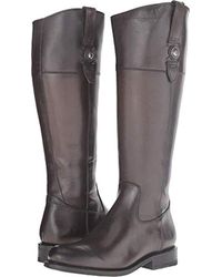 frye women's jayden button tall leather and suede riding boot