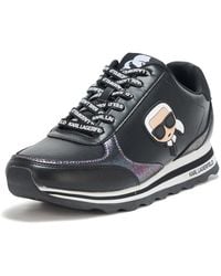 Karl Lagerfeld - Paris Meade Lace Up Sneaker With Karl Head - Lyst
