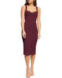 Dress the Population - Nicole Sweetheart Neck Cocktail Dress - Lyst