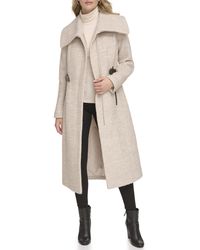 Kenneth Cole - Full Length Wool Jacket - Lyst