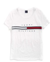 Tommy Hilfiger - T Shirt With Magnetic Buttons Signature Stripe Tee - Lyst