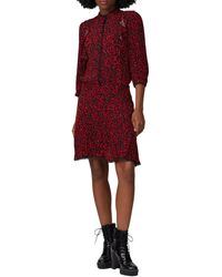 Zadig & Voltaire - Rent The Runway Pre-loved Leopard Ruffle Dress - Lyst