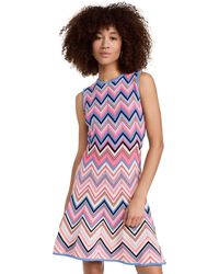 Shoshanna - Adeline Chevron Stripe Knit Mini Dress - Lyst