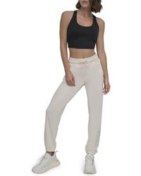 DKNY - Stacked Logo Drawstring Waist Jogger Sweatpant - Lyst