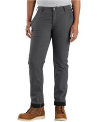 Carhartt - Rugged Flex Relaxed Fit Canvas Fleece Lined Work Pant - Lyst