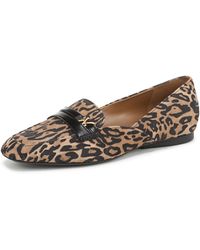 Naturalizer - Create Loafer Dark Brown Leopard Suede 9.5 W - Lyst