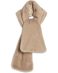 Free People - Snow Angel Faux Fur Scarf Ivory One Size - Lyst
