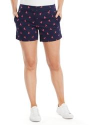 Nautica - Tailored Stretch Cotton Patterned Short - Lyst