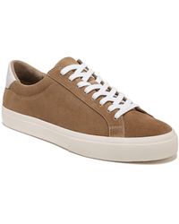 Vince - S Fulton Lace Up Casual Fashion Sneaker Camel Beige Suede 12 M - Lyst