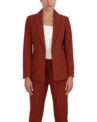 BCBGMAXAZRIA - Relaxed Single Breasted Blazer Long Sleeve Button Front Peak Lapel Jacket - Lyst