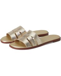 Cole Haan - Flynn Slotted Slides Flat Shoes 10.5 B - Lyst