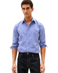 Tommy Hilfiger - Flex Poplin Big Gingham Regular Long Sleeve Shirts - Lyst
