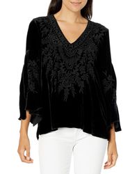 callisto velvet swing blouse