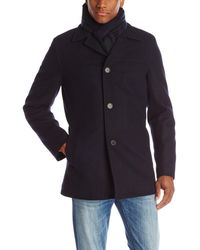 tommy hilfiger slim fit wool coat