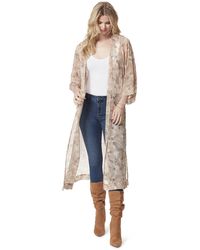 Jessica Simpson - Blakely Chic 3/4 Sleeve Duster - Lyst