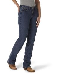Wrangler - Womens Cash Mid Rise Vented Hem Ultimate Riding Jeans - Lyst