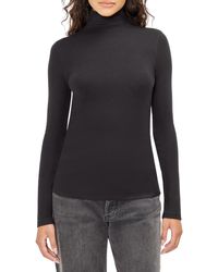 Three Dots - Mock Neck Top - Lyst