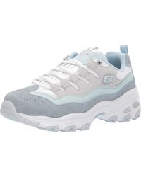 skechers d'lites cyan