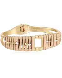 Lucky Brand - Leather Wrapped Cuff Bracelet - Lyst