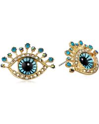 Betsey Johnson - Eye Stud Earrings - Lyst