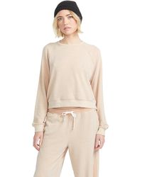 Volcom - Lived In Lounge Frenchie Raglan Crew Neck Fleece Sweatshirt - Lyst