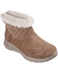 Skechers - Hands Free Slip-ins On-the-go Joy-cozy Shimmer Ankle Boot - Lyst