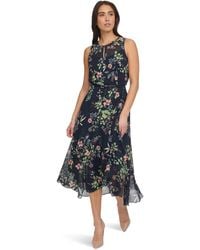 Tommy Hilfiger - Floral Maxi Dress (Sky Captain Multi) Dress - Lyst