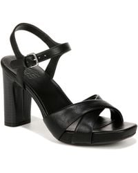 Naturalizer - S Morgan Heeled Sandal Black Smooth 8.5 W - Lyst