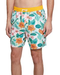 Guess - Standard Eco Medium Vintage Swimtrunk - Lyst